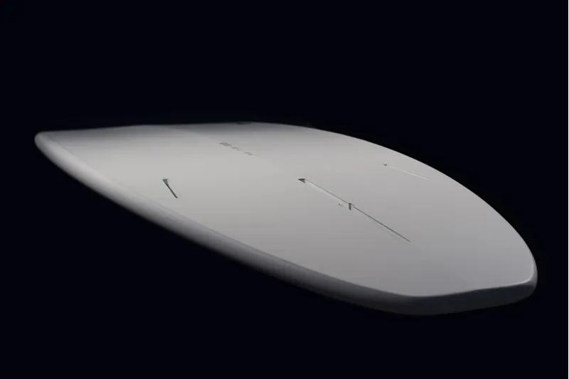 Torq  White/Carbon Strip Long Surfboard - Futures-2